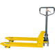Gabelhubwagen Tandem, 2500 kg, gelb, Bereifung: PUR, demontiert, Sprungmenge: 6 Stück