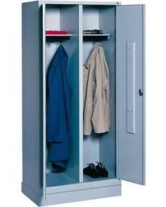 Garderobenschrank 2-4 Abteile mit Füßen oder Sockel