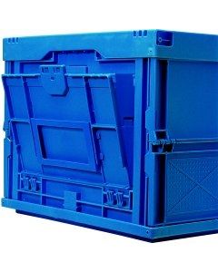 Faltbox 66 Liter mit Deckel 600x320x400 mm blau
