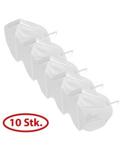 Atemschutz / Mundschutz Maske KN 95 ohne Ventil 10er Packung
