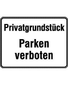 Hinweisschild "Privatgrundstück - Parken verboten"