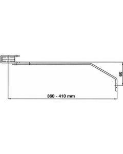 Wandanker 360-410 mm für Stahl-Leiter