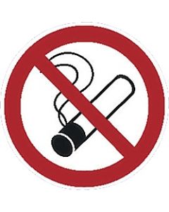 Verbotsschild aus Kunststoff Rauchen verboten 43164 Ø200mm