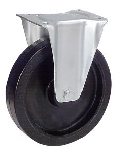 Bockrolle Elastik-Gummi mit Kunststofffelge Ø 125 mm 180 kg Rollenlager