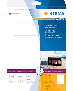 HERMA SuperPrint Etiketten/ 5070 78, 7x46, 6 mm weiß VHS-Front Inh.300