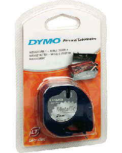 Dymo LetraTag Bänder/ 91228 metallic silber