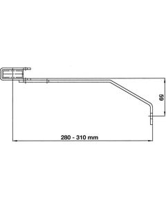 Wandanker 280-310 mm für Stahl-Leiter
