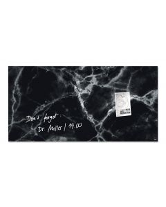 sigel Glas-Magnetboard / Magnettafel artverum® Black-Marble 91x46 cm 