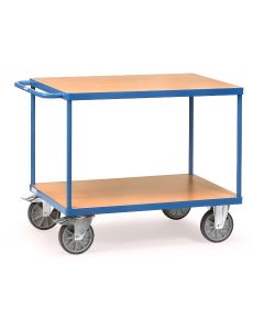 Tischwagen mit 2 Holzplattformen und 500 - 600 kg Tragkraft 