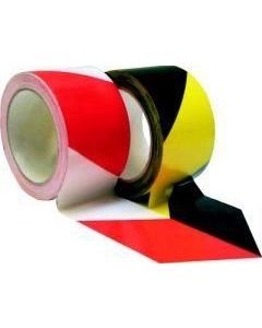 PVC-Warnmarkierungsband rot/weiss und schwarz/gelb