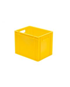 Eurobehälter gelb 400x300x320 mm Wände geschlossen mit Grifflochung