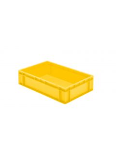 Eurobehälter gelb 600x400x145 mm Wände geschlossen ohne Grifflochung