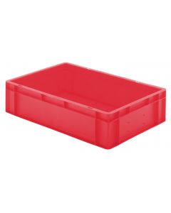 Eurobehälter rot 600x400x145 mm Wände geschlossen ohne Grifflochung