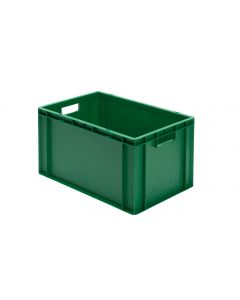 Eurobehälter grün 600x400x320 mm Wände geschlossen mit Grifflochung
