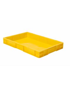 Eurobehälter gelb 600x400x75 mm Wände geschlossen ohne Grifflochung