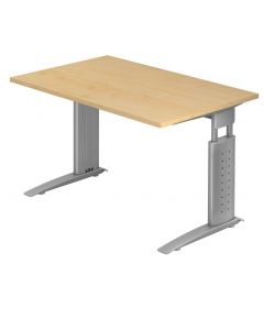 Schreibtisch 120x80 cm mit C-Fuß-Gestell