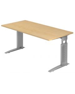 Schreibtisch 160x80 cm mit C-Fuß-Gestell