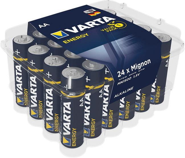 VARTA Batterie Energy Box Mignon AA, Box à 24 Stück