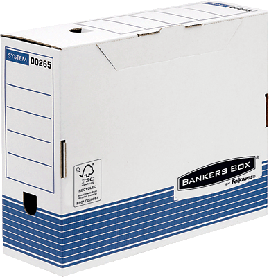 Fellowes Archivbox 100 R-Kive Prima 0026501 HxBxT 328x111x264mm blau/weiß