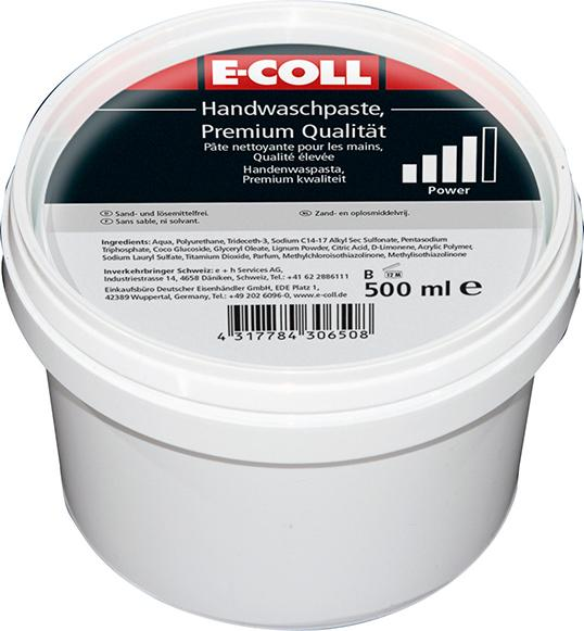 E-COLL Handwaschpaste Premium-Qualität 500 ml Dose 