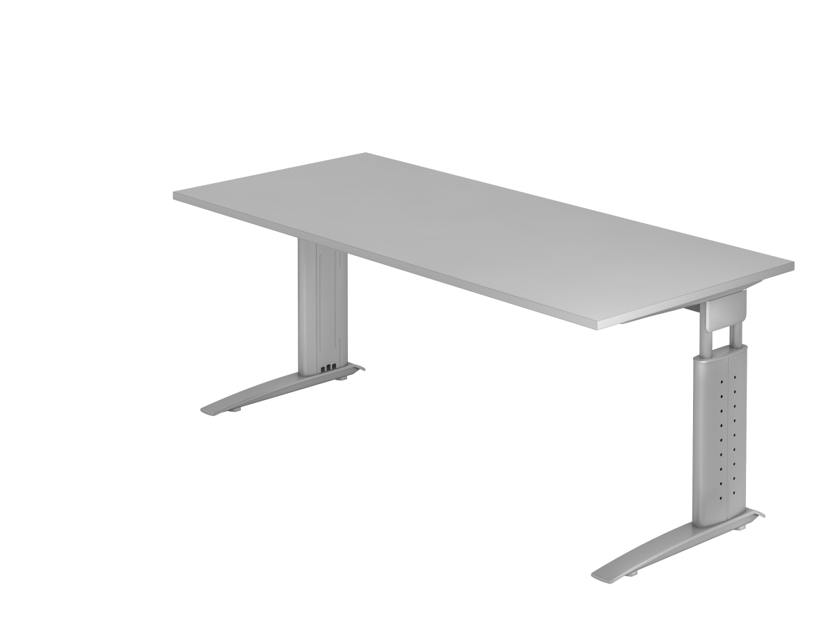 Schreibtisch 180x80 cm grau