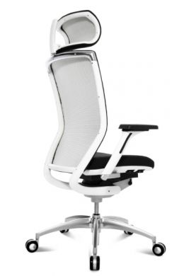 Wagner Bürodrehstuhl Titan 20 mit weißem Kunststoffrahmen